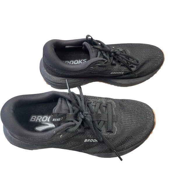 Brooks Revel 7 Womens Black Mesh Running Shoes Sneakers SZ 8B SKU 9434 - Picture 4 of 15